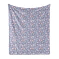 thumbnail image 1 of Floral Soft Flannel Fleece Throw Blanket, Botanical Romantic and Victorian Illustration of Mix Flowers in Pastel Tones, Cozy Plush for Indoor and Outdoor Use, 60" x 80", Multicolor, by Ambesonne, 1 of 5