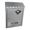 thumbnail image 4 of Wall Mount Mailbox Front Door with Key Locking Mailbox Metal Outdoor Decor Porch, 4 of 9