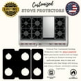 thumbnail image 2 of Premium Plus Stove Protectors for WOLF Gas Rangetop Model GR606DG, Custom Cut, Easy to Clean Stove Liner, Made in the USA., 2 of 8