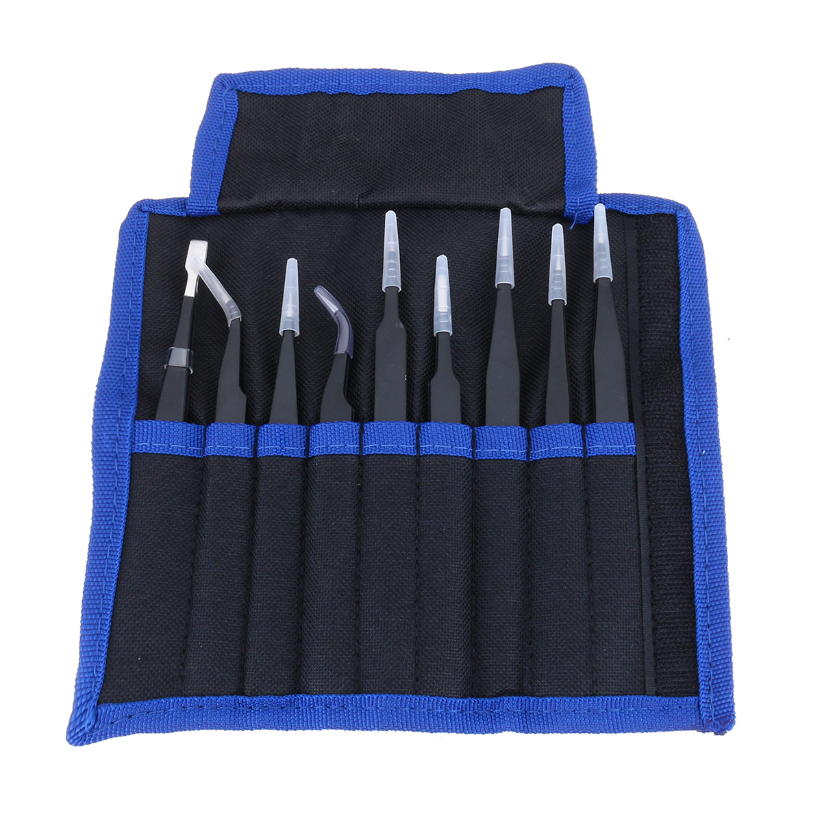 9PCS Maintenance Repair Tools Precision Tweezers Set AntiStatic