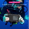 thumbnail image 3 of yeacher 3rd Gen Waterproof Phone Case with Bluetooth Remote, Compass, and 15m Dive Depth for iPhone 13/14 & Samsung S24, Full Touch Screen, Universal Compatibility, and Anti-Loss Lanyard, 3 of 6