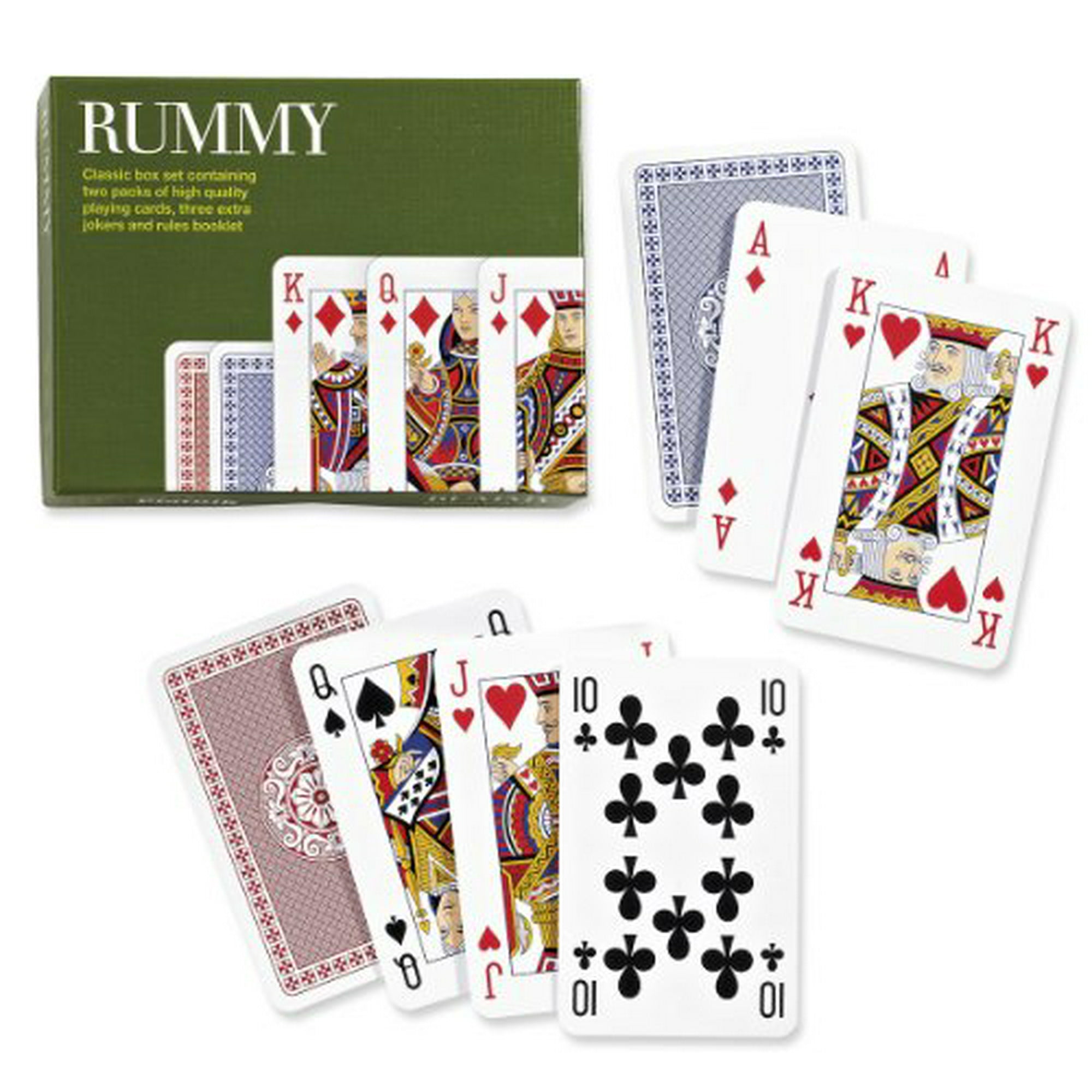 Rummy 2-6 players, ages 8+, 60 minutes