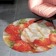 thumbnail image 4 of Strawberry Fruit Watercolor Round Carpet Circle Rug Outdoor Patio Area Rug Washable Large Area Rugs Hallway Room Decor Fitness Mats, 4 of 8