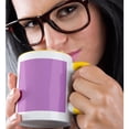 thumbnail image 2 of Altrose - Pinky Purple - Antique Pink - Plain Simple Solid Color - Girly Girl Hues, 15oz Two-Tone Yellow Mug, 2 of 7