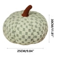 thumbnail image 3 of FastXmas Checkered Pumpkin Pillow, 11.8" Fleece Plaid Pattern 3D Pumpkin Shaped Throw Pillow, Soft Fluffy Stuffed Pumpkin Toys Fall Harvest Decorative Cushion Halloween Decorations for Couch Sofa Bed, 3 of 9