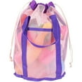 thumbnail image 2 of Mesh Beach Bag Shell Bag Seashell Bag Sand Toy Mesh Bag Shell Collecting Bags Totes Drawstring Closure for Boys and Girls, 2 of 10