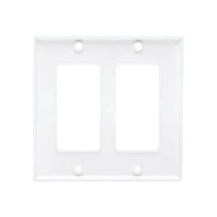 Eaton N042D-200-WH EATON TRIPP LITE SERIES DOUBLE-GANG FACEPLATE, DECORA STYLE - VERTICAL, WHITE, T