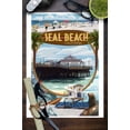 thumbnail image 3 of Seal Beach, California, Montage Scenes (9x12 Wall Art Print, Home Decor), 3 of 3