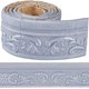 thumbnail image 1 of Moldura de espuma flexible 3D autoadhesiva plateada de 82 x 3 pulgadas, borde decorativo adhesivo para zócalo, borde de pared, líneas de zócalo., 1 of 9