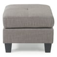thumbnail image 4 of Glory Furniture Newbury Twill Fabric Ottoman in Gray, 4 of 6