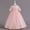 Pink, variant on Herrnalise Girls Pageant Ball Gowns Kids Chiffon Embroidered Wedding Party Dress Gauze Dress Princess Dress