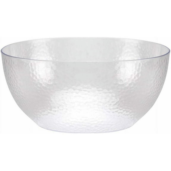 CLEAR PEBBLED SALAD DELI FOOD PLASTIC SERVING BOWL - 140 OZ [1 COUNT]