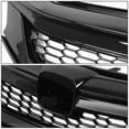 thumbnail image 3 of DNA Motoring GRILL-MK-001-BK-1 For 2016 to 2017 Honda Accord Sedan Honeycomb Mesh Front Bumper Upper Grille Glossy Black, 3 of 6