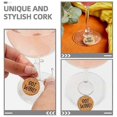 thumbnail image 3 of 18pcs Blank Cork Wine Glass Charms Wedding Wine Charms DIY Drink Identifiers, 3 of 4
