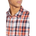 thumbnail image 5 of Scotch & Soda RED Orange Tartan Plaid Classic Fit Button Down Shirt, US Small, 5 of 6