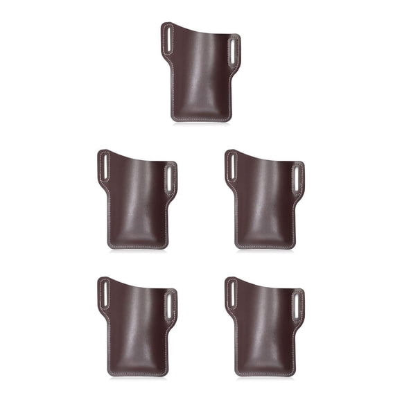 Naiovety Cinturón de cintura Estuche de almacenamiento para teléfono móvil Monedero Mochilero al aire libre Café Café 5Conjunto