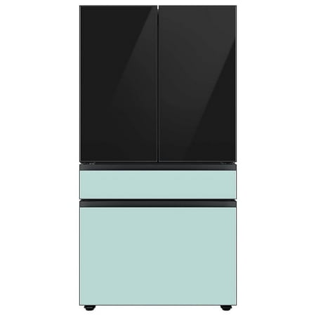 Samsung - Bespoke 4-Door French Door Refrigerator Panel - Middle Panel - Morning Blue Glass