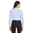 thumbnail image 3 of Devon & Jones DG540W Women's CrownLux Performance Micro Windowpane Woven Dress Shirt-French Blue/ White-L, 3 of 3