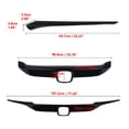 thumbnail image 2 of Xotic Tech Front Grille Cover Moulding Trim Compatible with Honda Civic 2016-2021 (Black), 2 of 8
