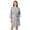 A-Gray, variant on Robe for Women 3/4 Sleeves Lace Trim Knit Lightweight Knee Length Bathrobe Soft Sleepwear Robe with Pockets