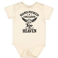 thumbnail image 3 of Inktastic Handpicked for Earth by My Tio in Heaven with Angel Wings Boys or Girls Baby Bodysuit, 3 of 5