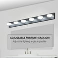 thumbnail image 5 of 45" Black Led Vanity Light - 6-Light Dimmable Bathroom Mirror Fixture Five, 5 of 10