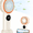 Beige, variant on JELLOO Handheld Mini Fan Powerful Small Personal Portable Speed Adjustable USB Rechargeable Eyelash Fan for Kids Girls Boys Woman Man Home Office Outdoor Trael
