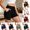 Black, variant on Hulanddfd Women's Pants Casual High-Waist Tummy-Control Running Elastic-Waist Pocket Athletic Shorts Army Green Size M