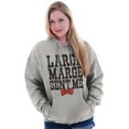 thumbnail image 3 of Large Marge Sent Me Bow Unisex Plus Fleece Graphic Hoodie Brisco Brands 2X, 3 of 5