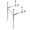 Nickel, variant on Kingston Brass VPB30161 Brass Console Sink Legs in Polished Chrome