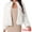 White, variant on DARING DIVA Women's Faux Fur Long Sleeve Fleece Coat with Pockets S White