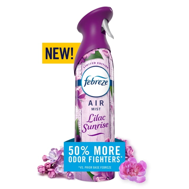 Febreze Air, Air Freshener Spray, Odour Fighting Room Spray, Lilac Sunrise, 1ct