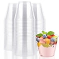 thumbnail image 1 of Nvzi 6.78 oz 50 Pack Small Clear Disposable Cups, Disposable Plastic Shot Glasses for Parties, Plastic Cocktail Glasses, Wedding Tumblers, Perfect for Halloween Thanksgiving Christmas, 1 of 4