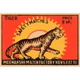thumbnail image 3 of Phillumenart 14x11 Black Modern Framed Museum Art Print Titled - Tiger Safety Matches, 3 of 5