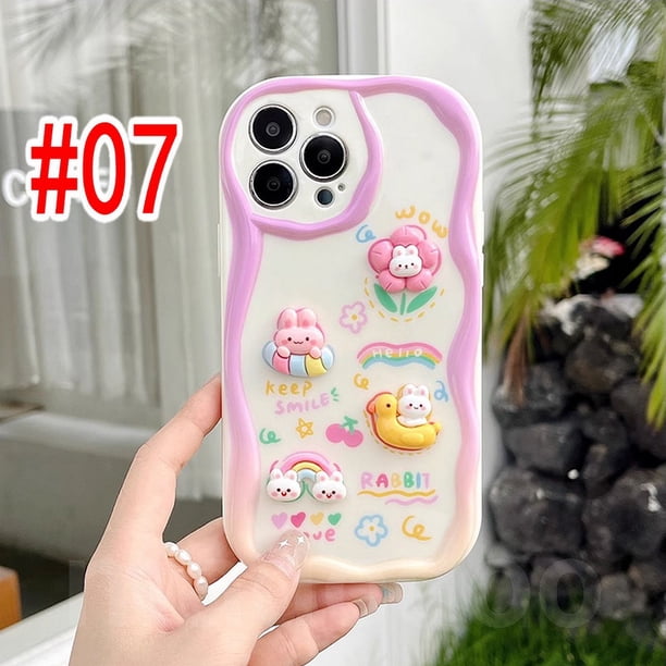 NY 07 Carcasa Completa Samsung Galaxy A54 A34 A24 A14 4G 5G A73 A72 A53 A52 A52S A33 A23 A13 A12 A32 A22 LTE A02 A02S A03S A03 A04 A04E M02 M22 M32 M12 Cute Cream Edge Flower Case