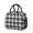 Black and White, variant on Yellow and White Checkered Pattern Insulated Leakproof Lunch Box for Work, Lunch Bag for Women Men, Loncheras Para Mujer for Beach Travel Picnic Camping