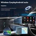 thumbnail image 3 of Wireless CarPlay Adapter, 2025 Wireless CarPlay Adapter for iPhone Android, Relativelk Carplay, Plug & Play 2-in-1 Adapters with 2.4/5GHz WiFi and Bluetooth 5.0 (Black and Blue), 3 of 9