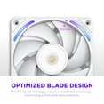 thumbnail image 4 of Ventilador para PC NZXT F120X 120 mm PWM RGB de bajo ruido, blanco, 4 of 9