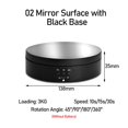 thumbnail image 2 of 3 Speeds Electric Rotating Display Stand Mirror/Frosted Turntable Jewelry Holder Stand Base For Photography Video Shooting ,Excellent Structural Design, 2 of 7