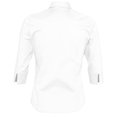 thumbnail image 3 of SOLS- Camisa de trabajo Effect entallada de manga tres cuartos para mujer (Blanco), 3 of 3