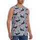 thumbnail image 2 of Balery Christmas Hat Dachshund Camisetas sin mangas para hombre, absorbe la humedad y protege contra el mal olor.-Medium, 2 of 7