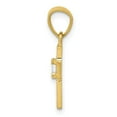 thumbnail image 2 of 10k Yellow Gold Small CZ Cross Pendant, 2 of 4
