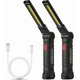thumbnail image 1 of Rechargeable Work Light Workshop Lamp COB Torch Flashlight with Magnetic Base 5 Modes White/Red Light Camping Lamp for Garage, Camping, Emergency, etc, 1 of 5