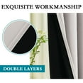 thumbnail image 7 of Primebeau Blackout Curtains with Black Backing, Noise Blocking, Thermal Insulated, 52x96-Inch, Pumice Stone, 2 Panels, 7 of 7