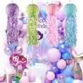 thumbnail image 4 of Kit de linternas de papel de medusas colgantes de sirena para decoraciones de cumpleaños de niñas, habitación de bebé, fiesta, 4 of 4