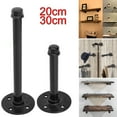 thumbnail image 2 of Wall Storage Shelf Holder Brackets Book Shelving Industrial Steampunk Iron Pipe, 2 of 6