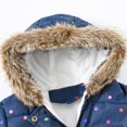 thumbnail image 5 of Ccpelsie Toddler Puffer Jacket for Girls Warm Coat Outerwear Winter Fashion Casual Coat with Pocket for Kids(Dark Blue,4-5 Years), 5 of 7