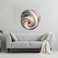 thumbnail image 3 of Glass Wall Art - Purple Spiral - Glossy Artwork 24" Home Decor Ready To Hang, 3 of 5