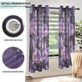 thumbnail image 5 of Purple Rabbits Stars Blackout Curtains 63 inch Length 2 Panels Window Decoration Curtains for Bedroom Living Room, 5 of 6