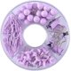 thumbnail image 1 of Office Supplies Set, Durable Plastic and Metal Push Pins Binder Clips Paper Clips Map Tacks Multi Purpose Office Clip Set(Purple), 1 of 4